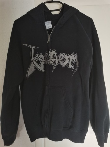 Venom black metal ziphood - black, m