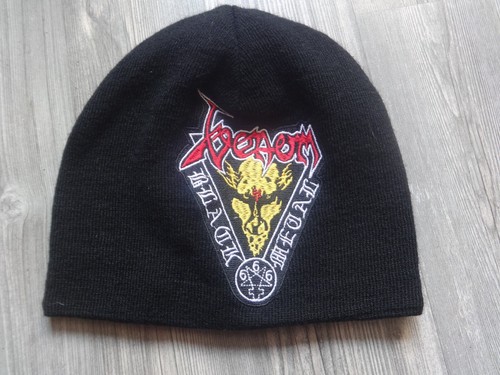Venom beanie black metal horna - black,