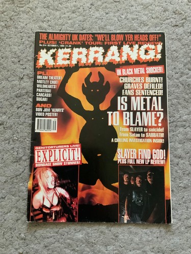 Kerrang 514 1994 black metal - kerrang,