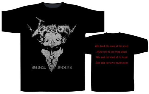 Venom black metal - black,