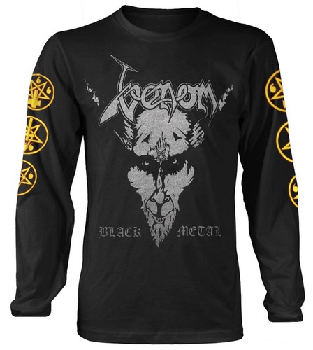 Venom black metal langarmshirt - black,
