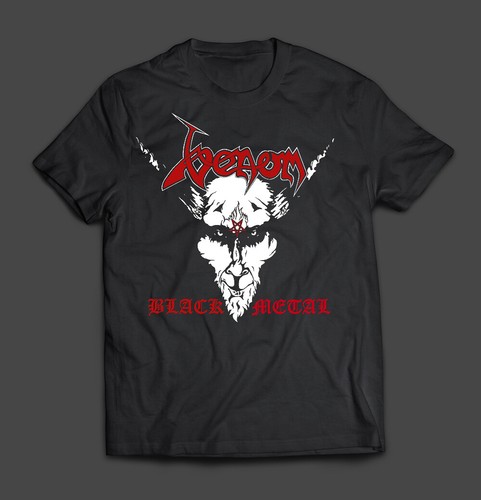 Venom black metal - black, (red