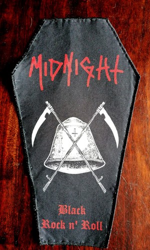 Midnight coffin patch - coffin, black